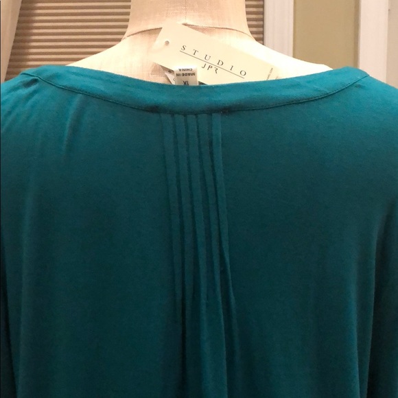 NWT JohnPaulRichard Crochet Bell Sleeve Top - Picture 5 of 7